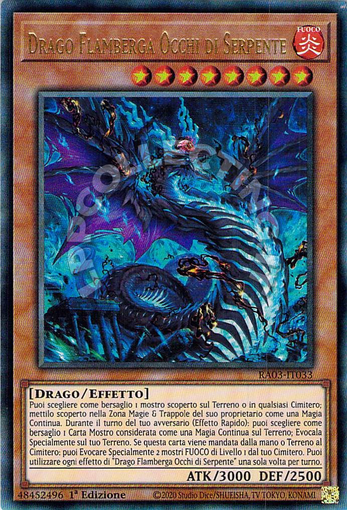 Drago Flamberga Occhi di Serpente