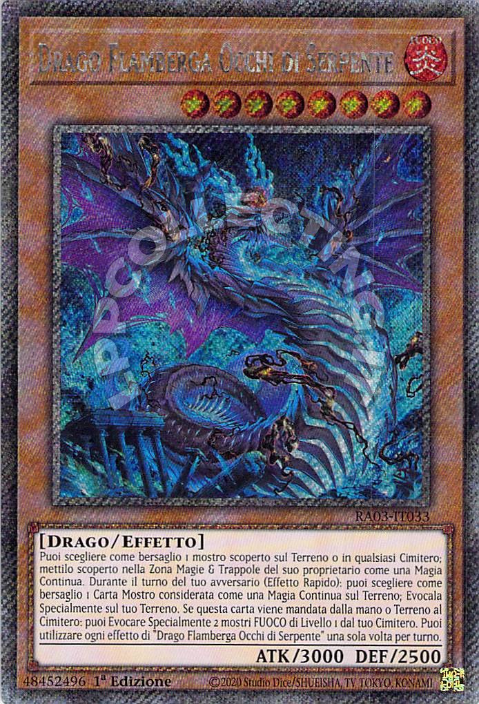 Drago Flamberga Occhi di Serpente