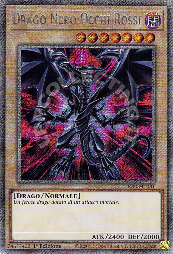 Drago Nero Occhi Rossi