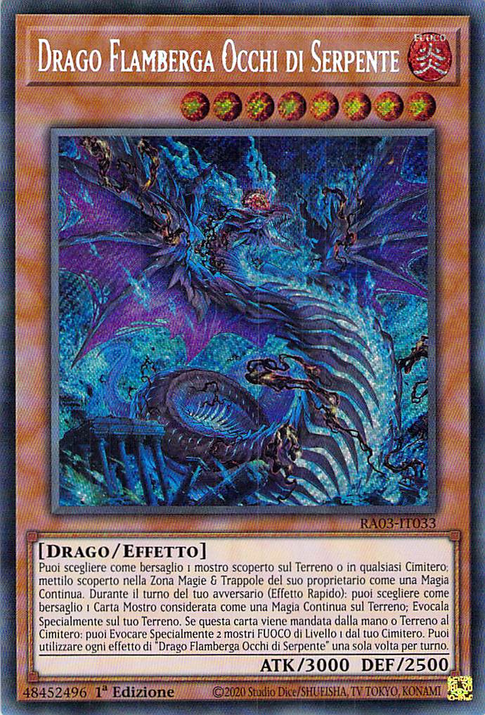 Drago Flamberga Occhi di Serpente