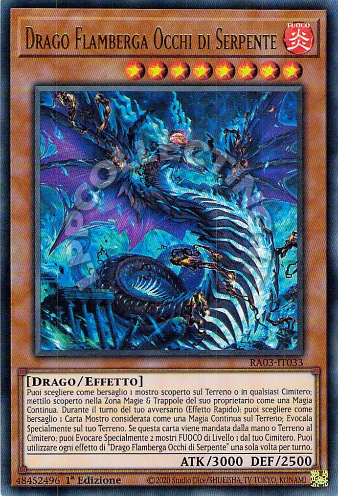Drago Flamberga Occhi di Serpente