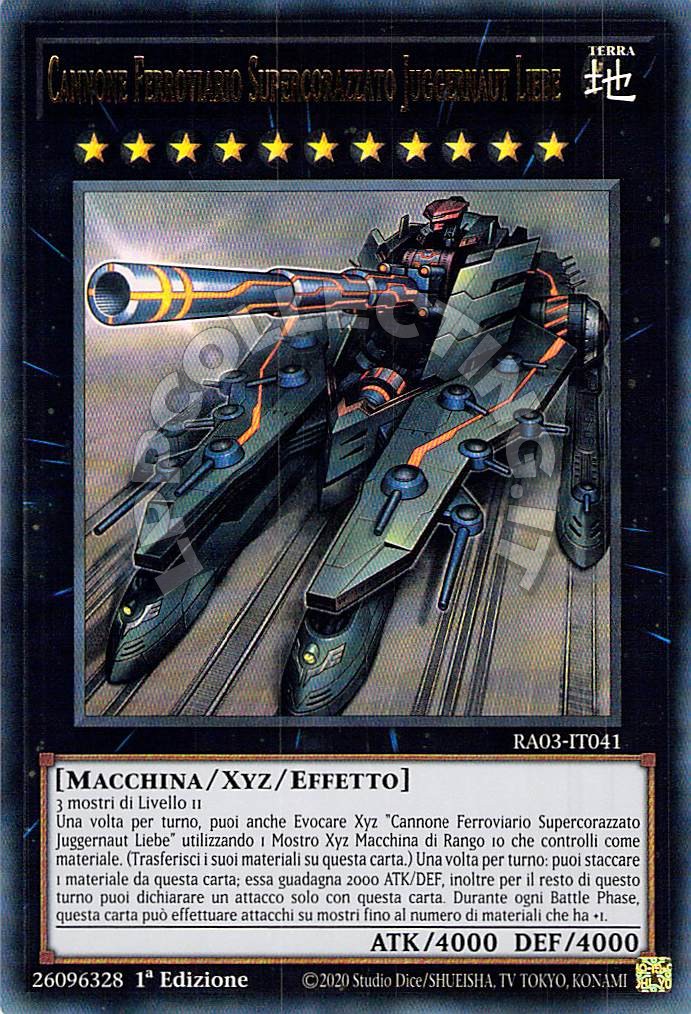 Cannone Ferroviario Supercorazzato Juggernaut Liebe