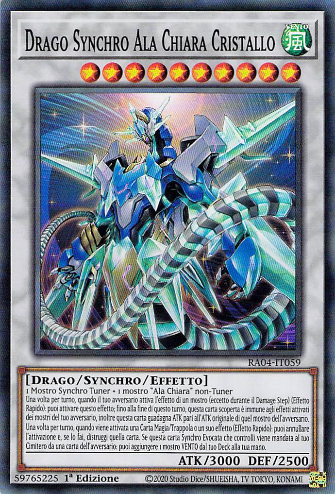 Drago Synchro Ala Chiara Cristallo 