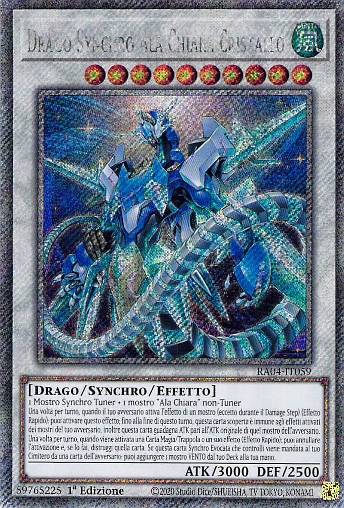 Drago Synchro Ala Chiara Cristallo 