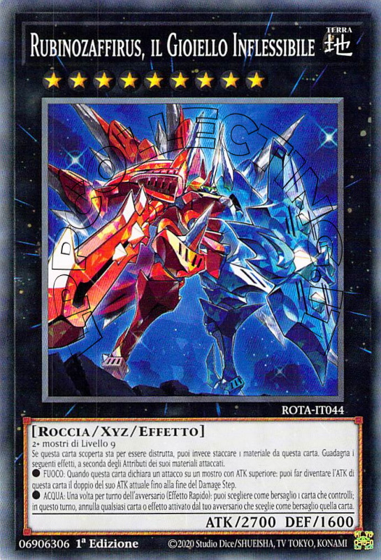 Rubinozaffirus, il Gioiello Inflessibile