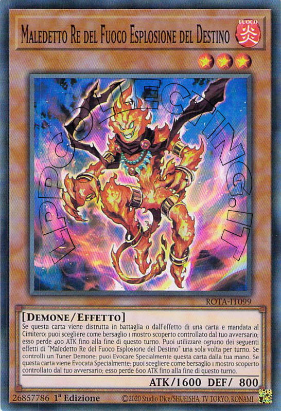 Maledetto Re del Fuoco Esplosione del Destino