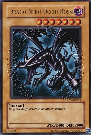 Drago Nero Occhi Rossi