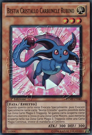 Bestia Cristallo Carbuncle Rubino
