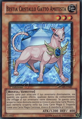 Bestia Cristallo Gatto Ametista