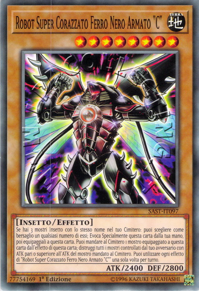 Robot Super Corazzato Ferro Nero Armato "C"