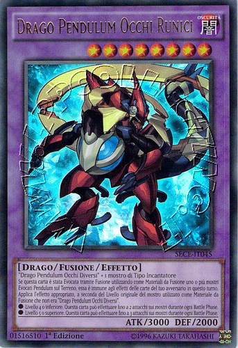 Drago Pendulum Occhi Runici