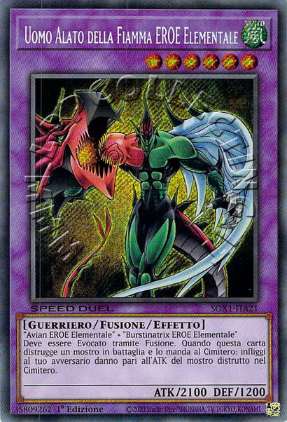 Uomo Alato della Fiamma EROE Elementale