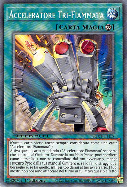 Acceleratore Tri-Fiammata