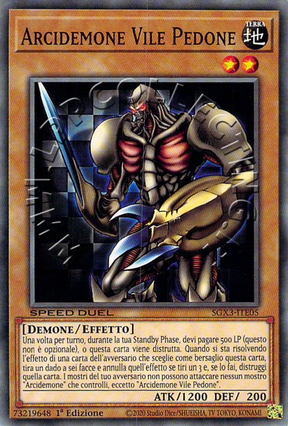 Arcidemone Vile Pedone