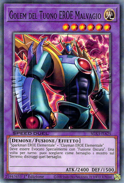 Golem del Tuono EROE Malvagio