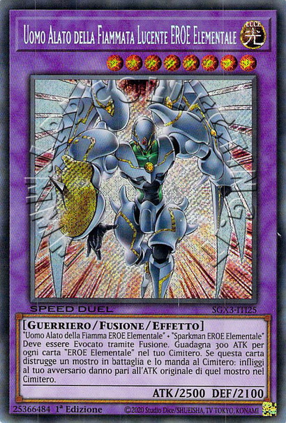 Uomo Alato della Fiammata Lucente EROE Elementale