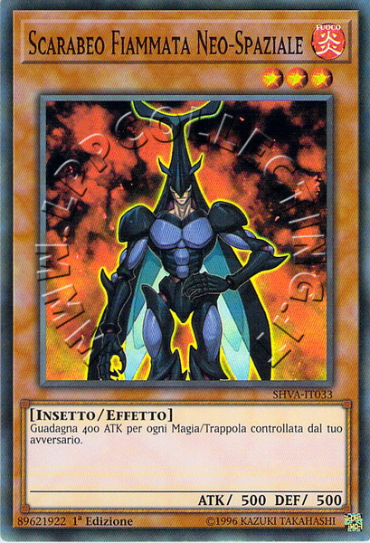Scarabeo Fiammata Neo-Spaziale