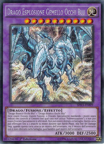 Drago Esplosione Gemello Occhi Blu
