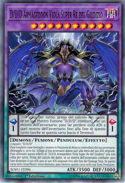 D/D/D Armageddon Viola Super Re del Giudizio