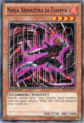 Ninja Armatura di Fiamma