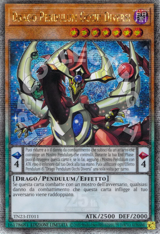 Drago Pendulum Occhi Diversi