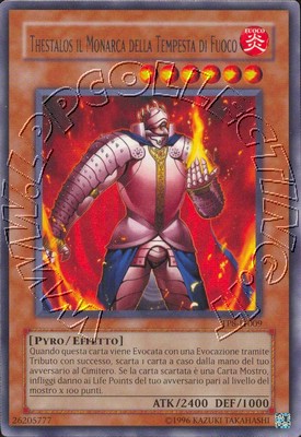 Thestalos il Monarca della Tempesta di Fuoco
