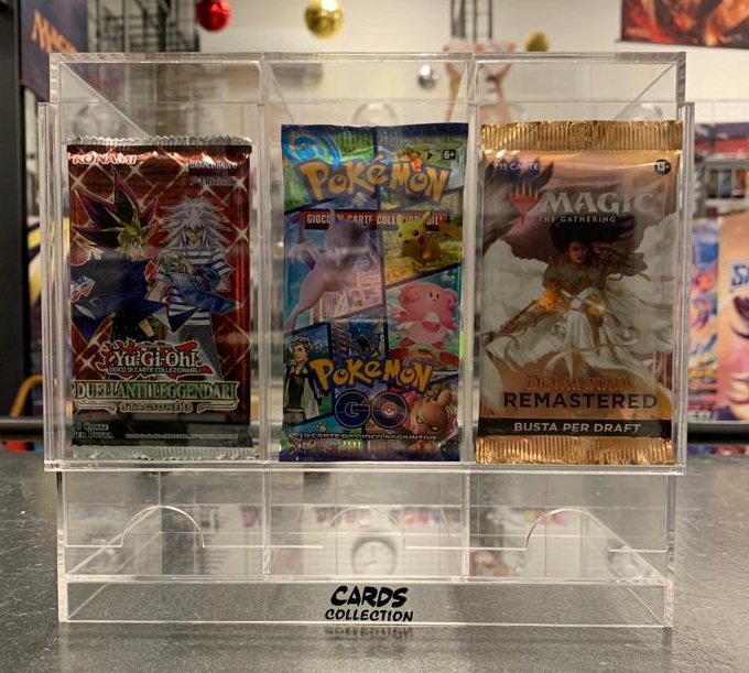 Cards Collection - Distributore per bustine a 3 scomparti