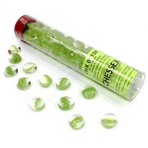 Chessex - Confezione 40 Pietrine Green Catseye