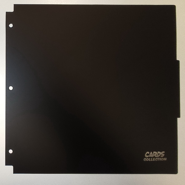 Cards Collection - Divisorio Album 3 Anelli 12 tasche Black