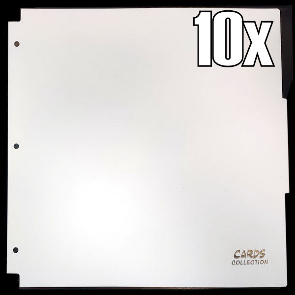 Cards Collection - 10x Divisorio Album 3 Anelli 12 tasche White