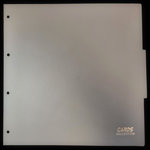 Cards Collection - Divisorio Album 4 Anelli 12 tasche Clear Matte/Trasparente Opaco