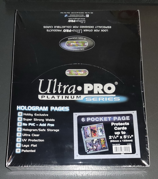 Ultra-PRO - Confezione 100x Foglio a 6 tasche Platinum 2.5x5.25 Pocket