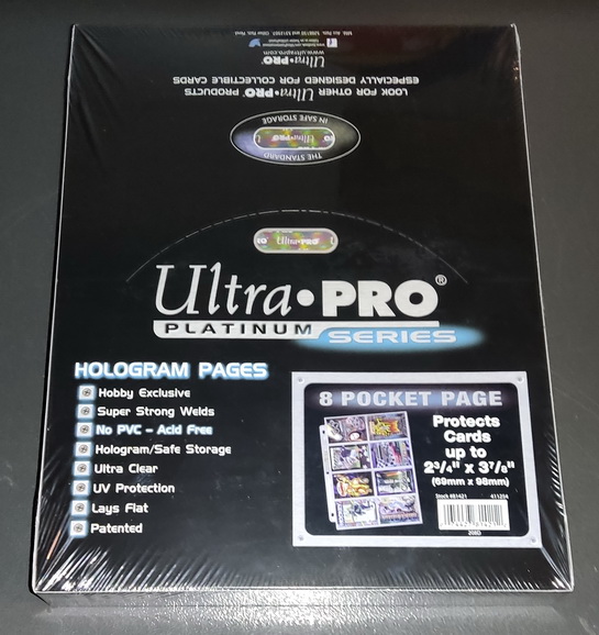 Ultra-PRO - Confezione 100x Foglio a 8 tasche Platinum 3.5x2.75 Pocket