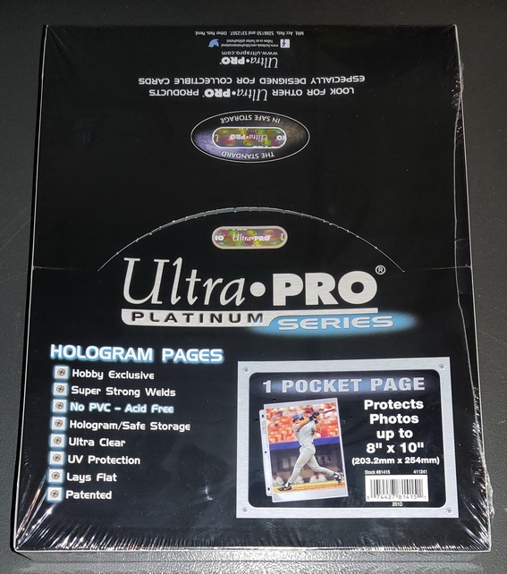 Ultra-PRO - Confezione 100x Foglio a 1 tasca Platinum 8x10 Pocket