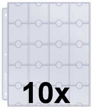 Ultra Pro - Confezione 10 Fogli Multi-Coin Protection Page