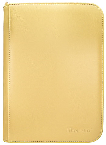 Ultra-PRO - Vivid 4-Pocket Zippered PRO-Binder 4+4 tasche/20 fogli Yellow