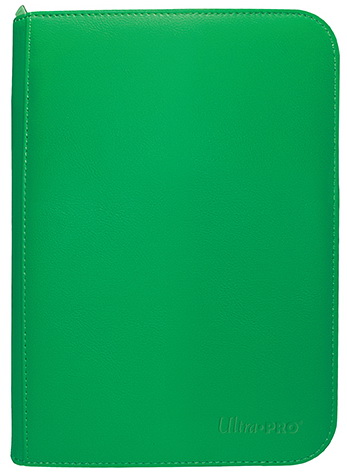 Ultra-PRO - Vivid 4-Pocket Zippered PRO-Binder 4+4 tasche/20 fogli Green