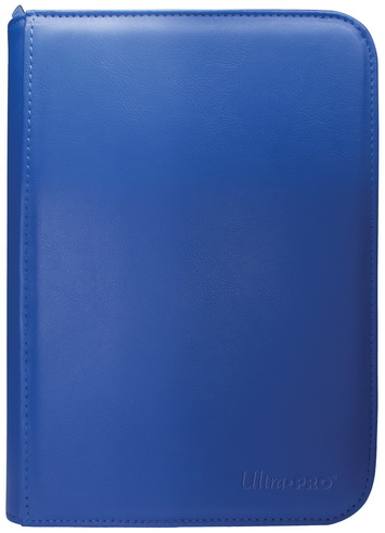 Ultra-PRO - Vivid 4-Pocket Zippered PRO-Binder 4+4 tasche/20 fogli Blue