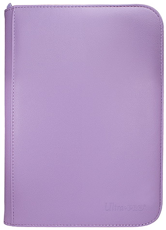 Ultra-PRO - Vivid 4-Pocket Zippered PRO-Binder 4+4 tasche/20 fogli Purple