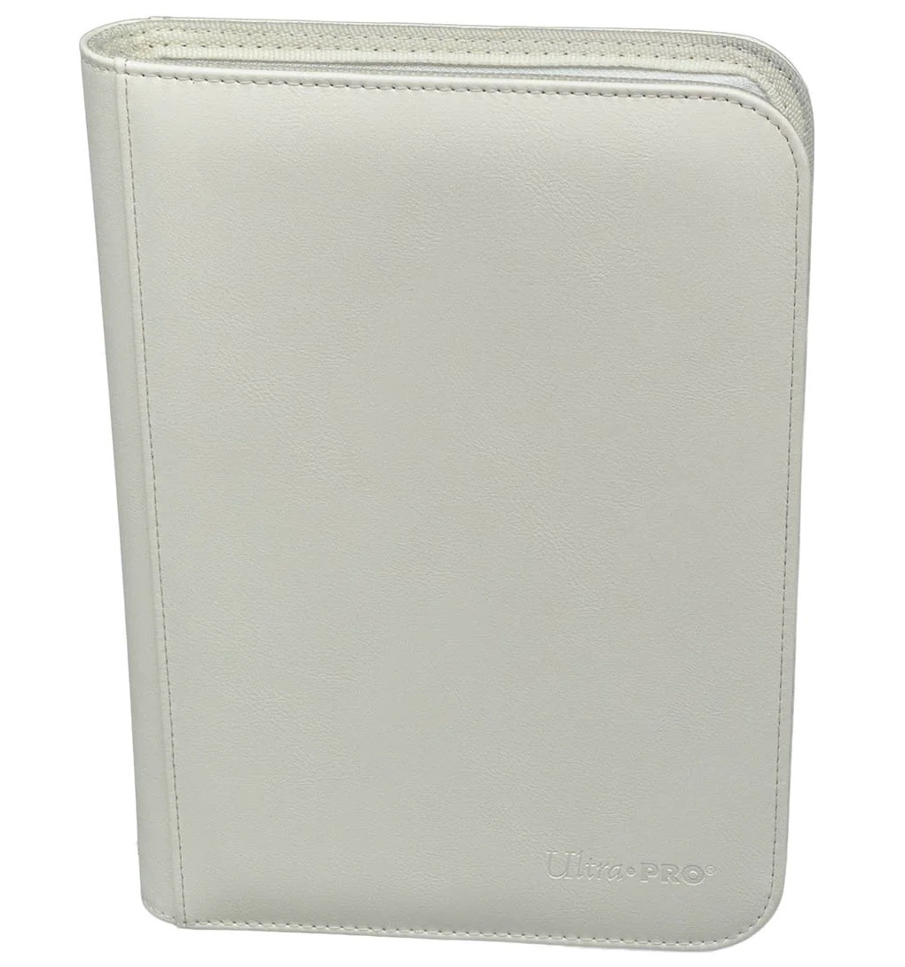 Ultra-PRO - Vivid 4-Pocket Zippered PRO-Binder 4+4 tasche/20 fogli White