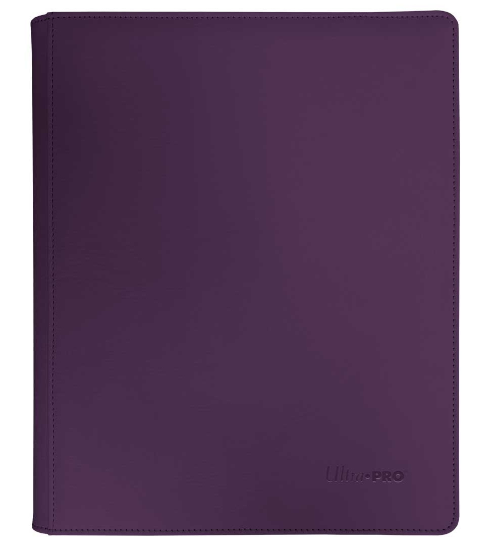 Ultra-PRO - Vivid 9-Pocket Zippered 9+9 tasche/20 fogli PRO-Binder 360 Midnighjt Plum