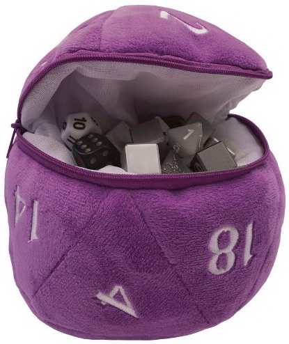 Ultra-PRO - D20 Plush Dice Bag Purple