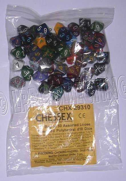 Chessex - Sacchetto 50x Dadi Speckled D10