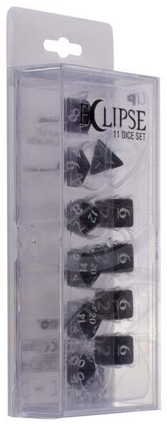 Ultra Pro - Eclipse 11 Dice Set: Jet Black