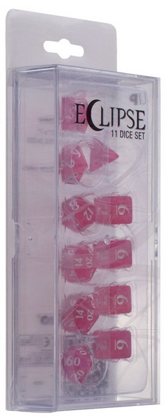 Ultra Pro - Eclipse 11 Dice Set: Hot Pink