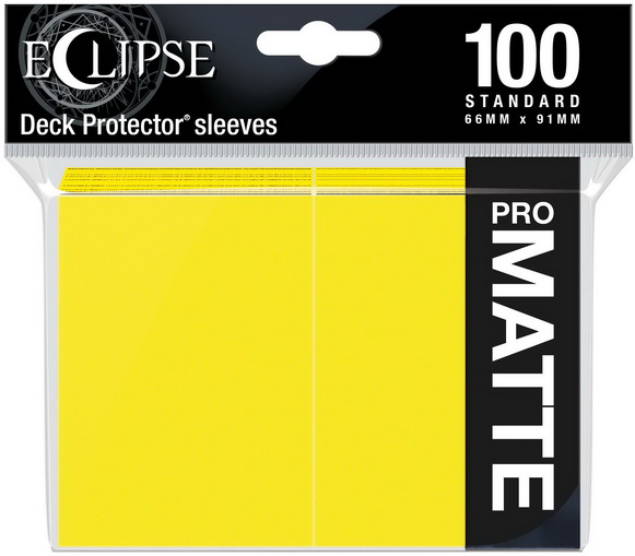 [ECL 11] Ultra Pro - Conf. 100 Sleeves Standard Eclipse Pro Matte Lemon Yellow