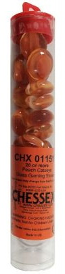 Chessex - Confezione 40 Pietrine Orange Catseye