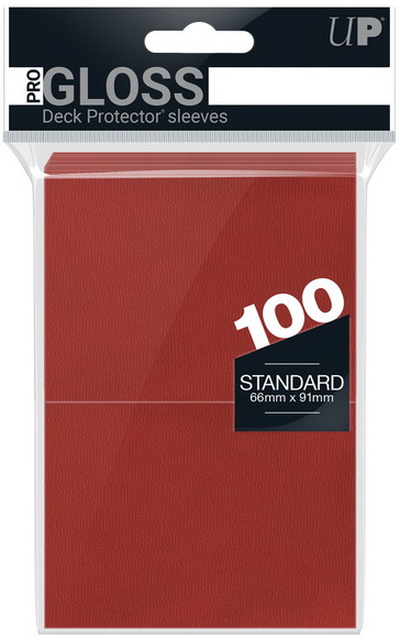 Ultra-PRO - Confezione 100 Sleeves Standard PRO-Gloss Red