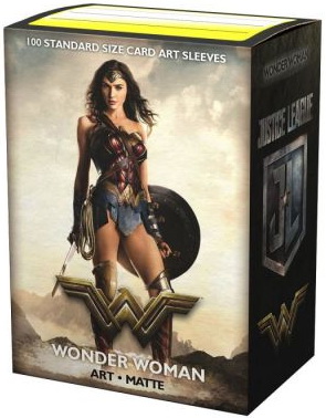 [A72] Dragon Shield - Conf. 100 Standard Size Sleeves Art Matte Justice League: Wonder Woman