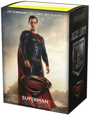 [A74] Dragon Shield - Conf. 100 Standard Size Sleeves Art Matte Justice League: Superman